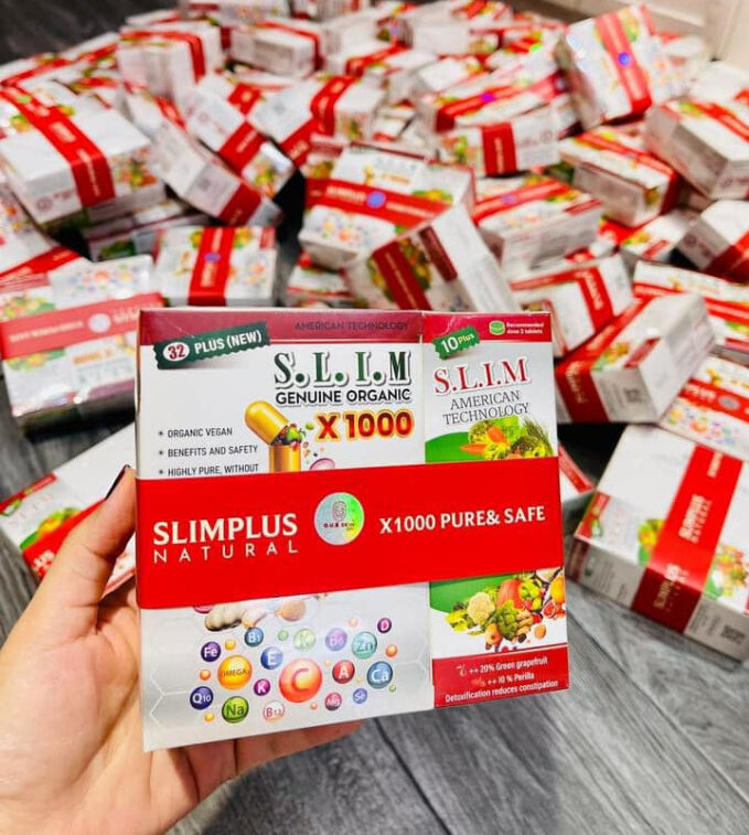 Giảm cân Slim X1000 chính hãng phiên bản mới| Tặng xổ mở thải mỡ bụng