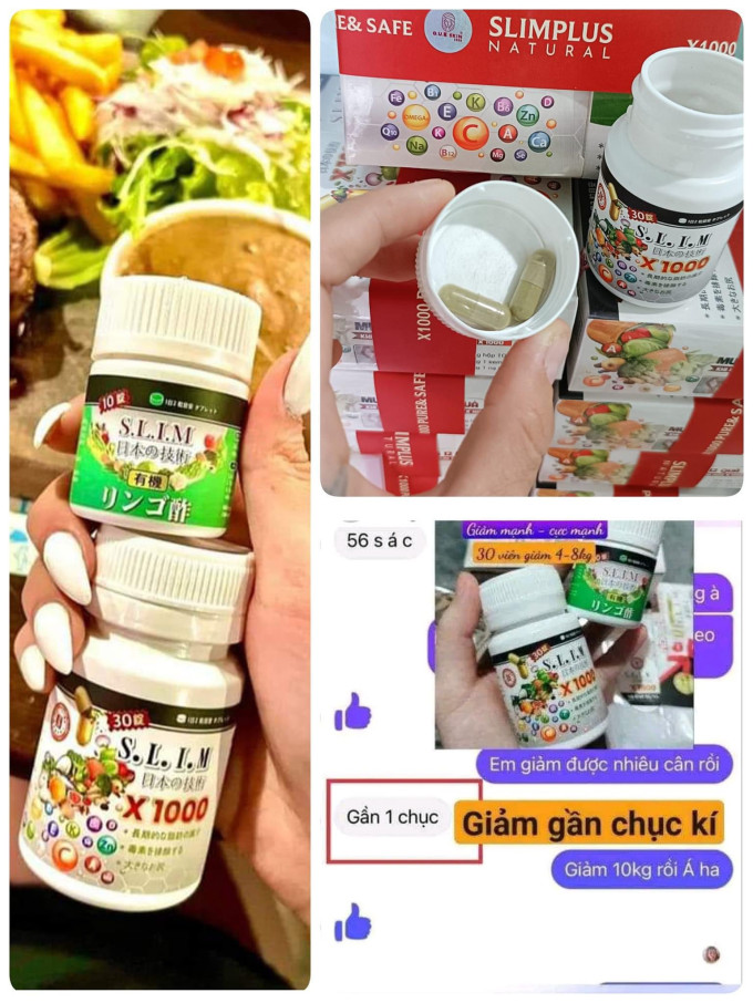 Viên Uống Giảm Cân SlimX1000 – Thon Gọn, Nâng Cơ Mông Tự Nhiên