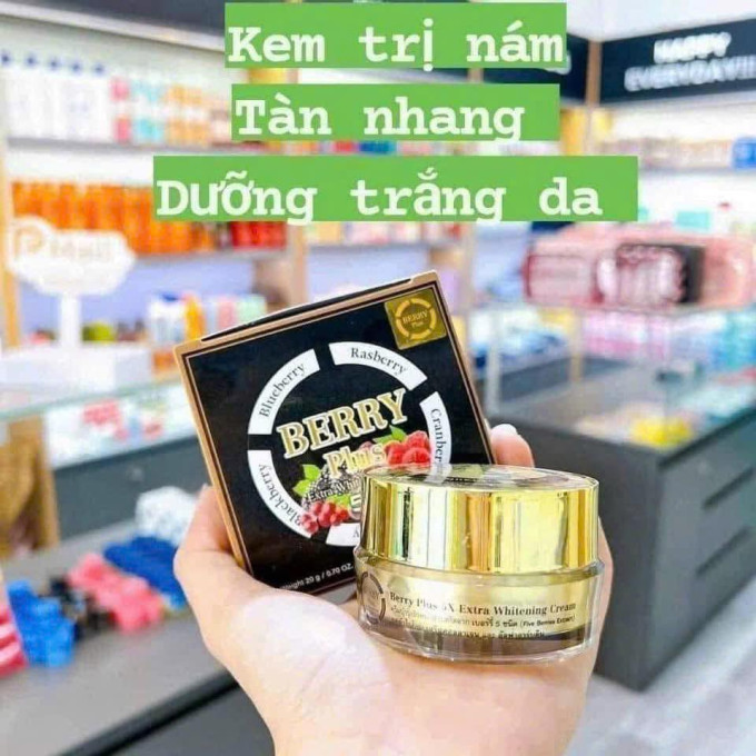 Kem Berry Plus 5x chính hãng| Dưỡng da mờ nám tàn nhang