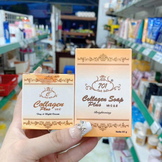 Kem Collagen Plus Vit E Indonesia Chính Hãng, Trị NÁM, TÀN NHANG, MỤN THÂM _ BỘ CAO CẤP (tem đỏ)