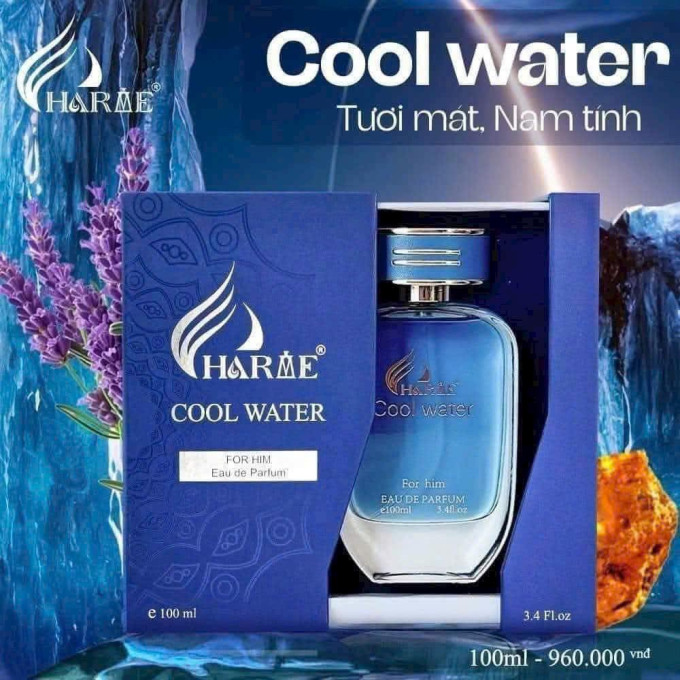 Nước Hoa Nam Charme Cool Water 100ml Chính Hãng – Hương Biển Lịch Lãm, Nam Tính Và Cuốn Hút