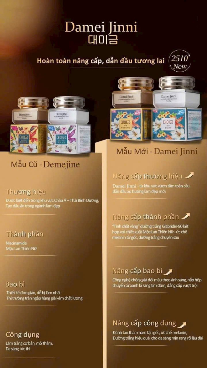 Kem Damei Jinni chính hãng - mẫu mới của kem Demejine
