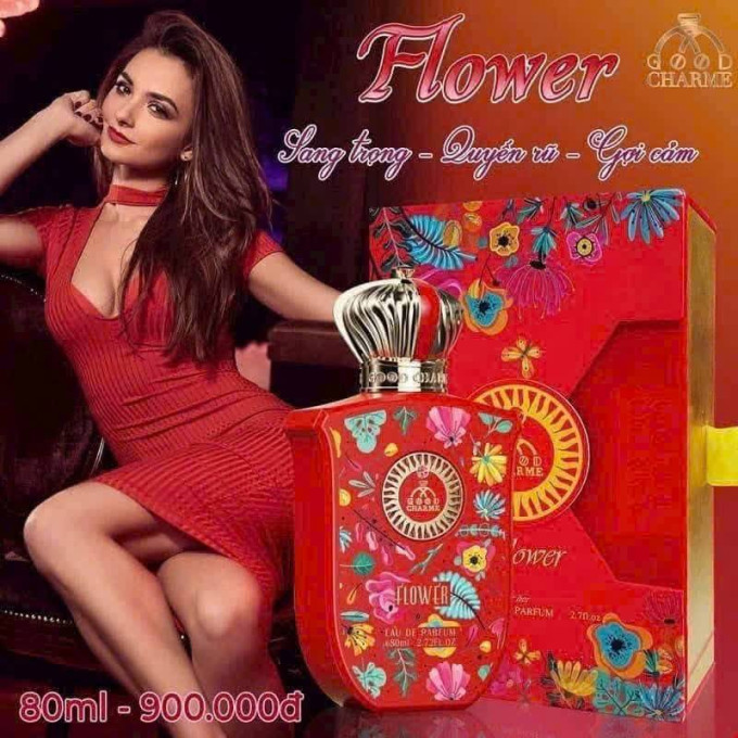 Chai nước hoa Good Charme Flower 80ml thiết kế sang trọng