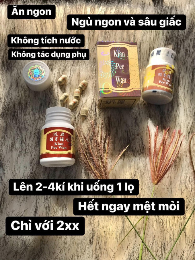 Thành phần thảo dược thiên nhiên trong viên uống ăn ngon ngủ ngon Kian Pee Wan