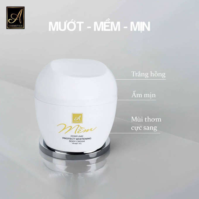 Kem body chữ A – Body mềm nước hoa mới 2025 | Dưỡng trắng da hiệu quả