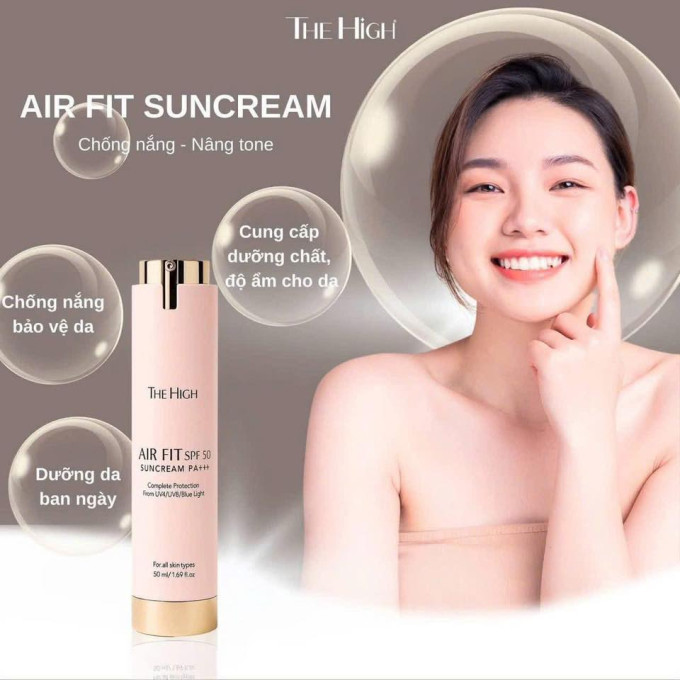 Kem chống nắng The High AirFit Sun Cream SPF50+ PA++++ 50ml bảo vệ da toàn diện