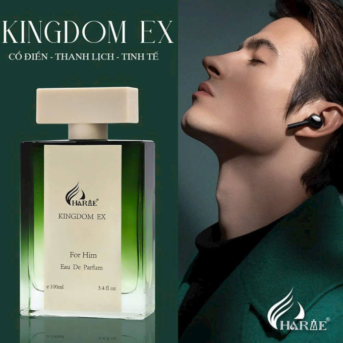 Nước hoa Charme Kingdom EX 100ml -Mùi Hương Unisex Thanh Lịch, Tinh Tế