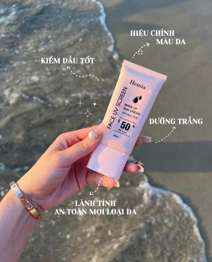 Kem Chống Nắng Hemia SPF 50+ PA++++ 50ml 