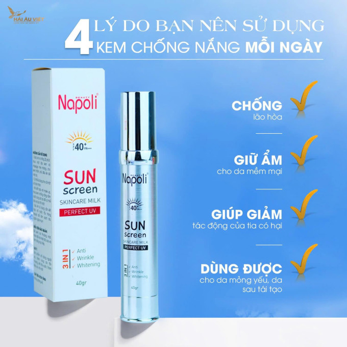 4 Lý do nên sử dụng kem chống nắng mỗi ngày