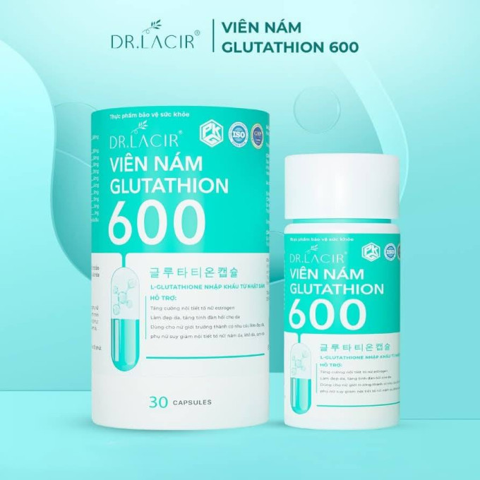Viên nám Glutathione 600 Dr Lacir -Hàng mới – chuẩn từ nhà sản xuất