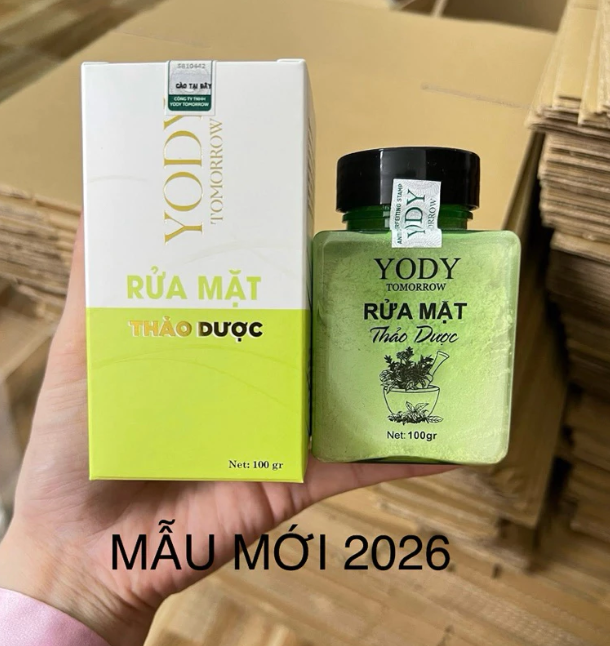 Bột rửa mặt thảo dược Yody White Phương Anh chính hãng