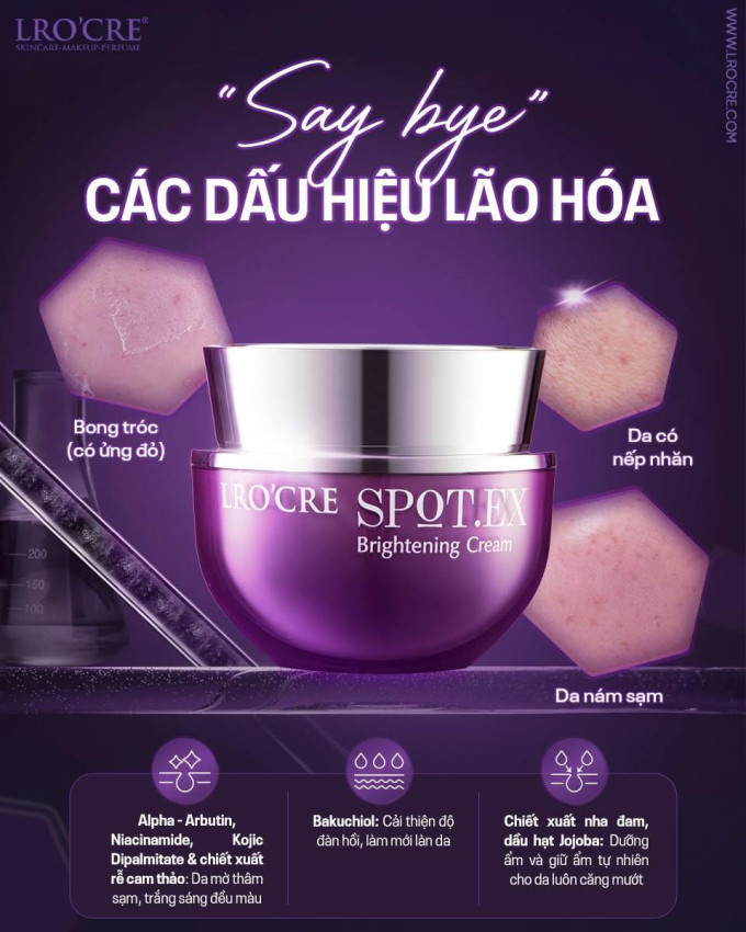Lro’Cre Spot.Ex Brightening Cream – Giải Pháp Cho Da Nám, Thâm Sạm Hiệu Quả