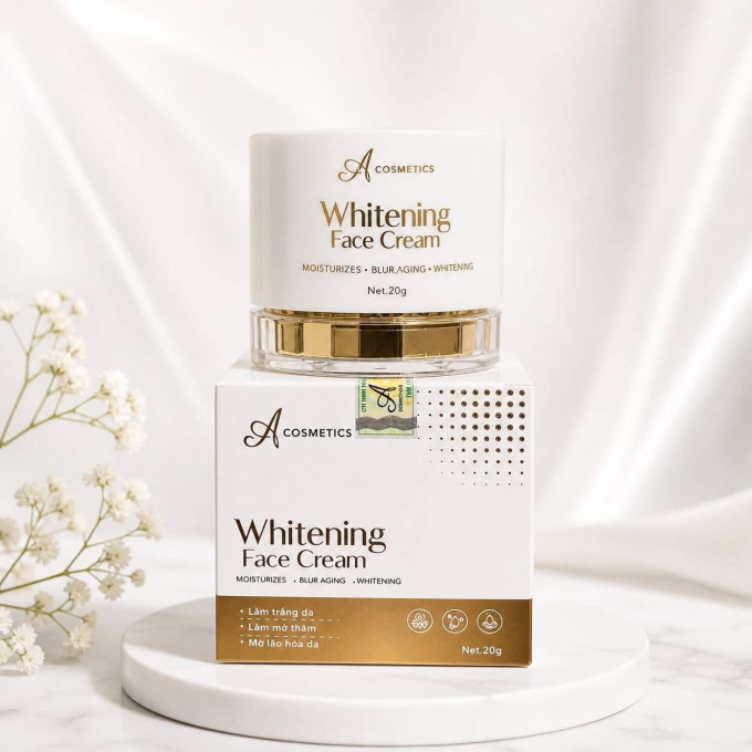 Kem Whitening Face Cream- Kem face chữ A chính hãng dưỡng trắng da mặt