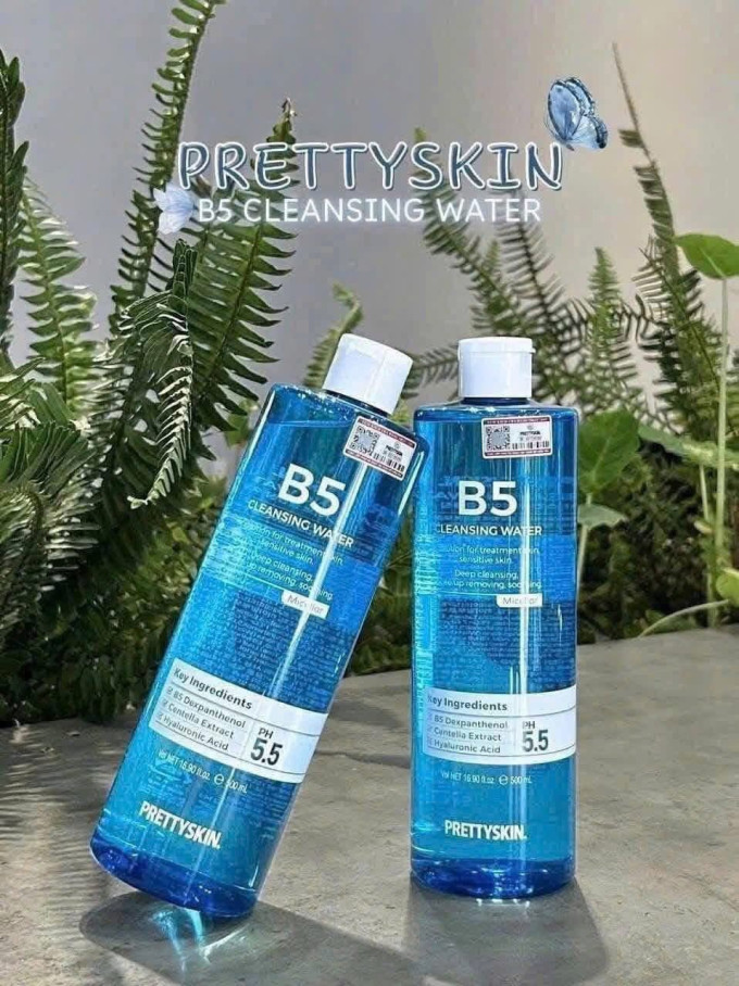 Tẩy trang B5 Pretty Skin -Làm Sạch Dịu Nhẹ, Hỗ Trợ Phục Hồi Da