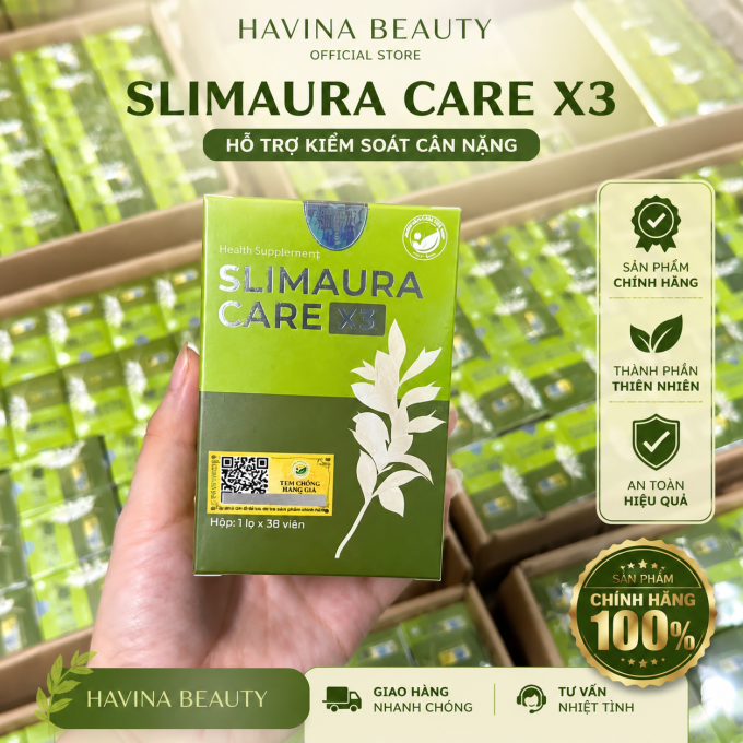 Viên uống Slimaura Care X3  – hỗ trợ kiểm soát cân nặng (38 viên)