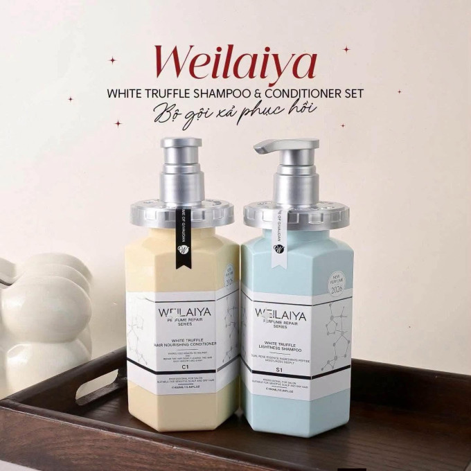 Bộ Gội Xả Weilaiya Nấm Truffle Chính Hãng – Giải Pháp Cho Mái Tóc Mềm Mượt, Chắc Khỏe