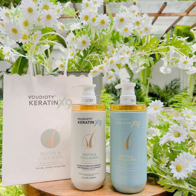 Bộ Gội xả Keratin X9 -Phục Hồi Tóc Hư Tổn, Giảm Gãy Rụng Hiệu Quả