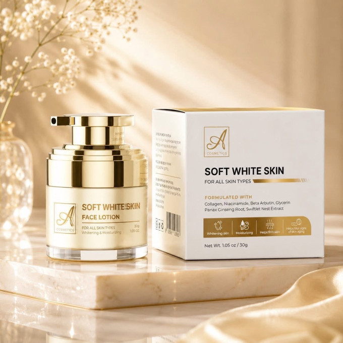 Kem Face Sữa Mịn -Soft White Skin Face Lotion A Cosmetics| Dưỡng Trắng, Cấp Ẩm Hiệu Quả