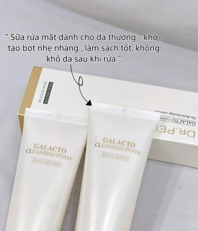 Vì Sao Nên Chọn Sữa Rửa Mặt Dr Pepti Galacto Cleansing Foam