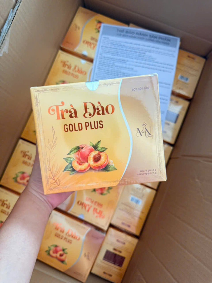 Trà Đào Gold Plus Đông Anh Hỗ Trợ Giảm Cân, Thanh Lọc Cơ Thể Phiên Bản Mới 2026 Hộp 15 Gói