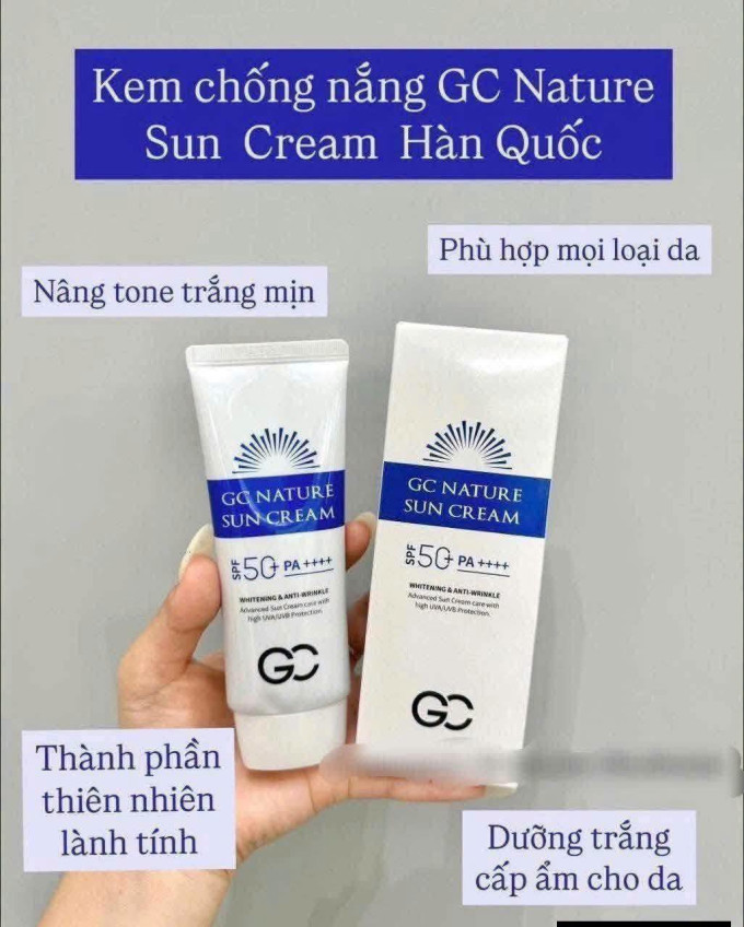 Kem chống nắng GC Nature Sun Cream 60ml chính hãng