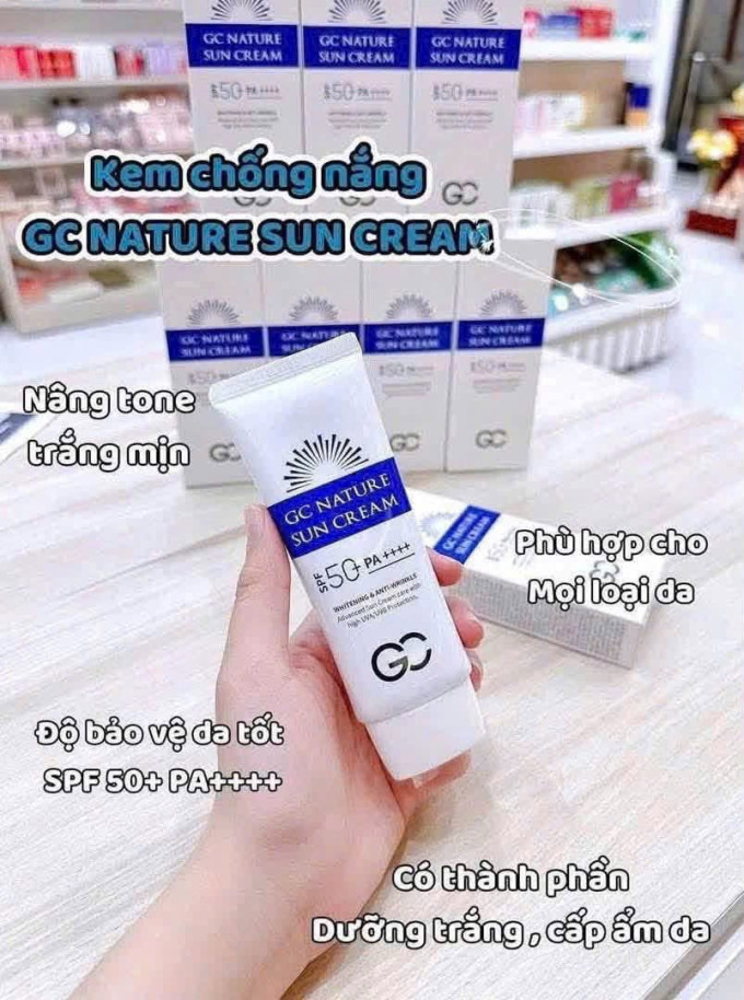Ưu điểm nổi bật của kem chống nắng GC