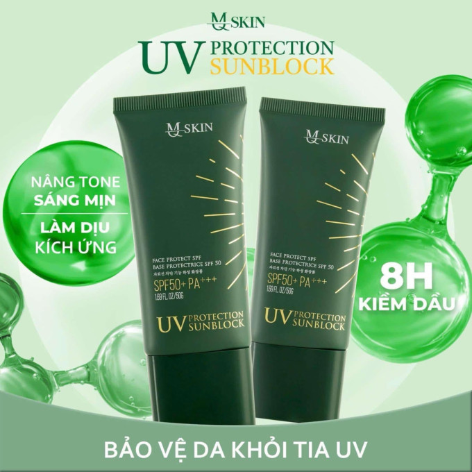 Kem chống nắng MQ SKIN SPF50+ PA++++ – Bảo Vệ Da Toàn Diện, Nâng Tông Tự Nhiên