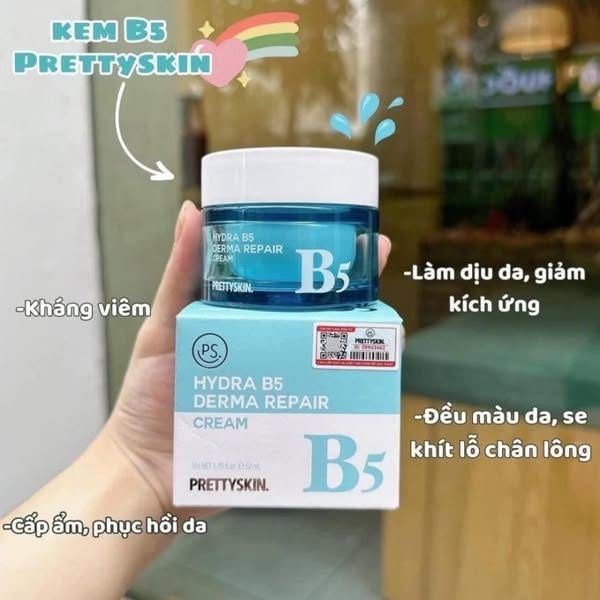 Kem Dưỡng B5 Pretty Skin Hydra Derma Repair Cream 52ml – Phục Hồi Da, Cấp Ẩm Và Dưỡng Sáng Hiệu Quả