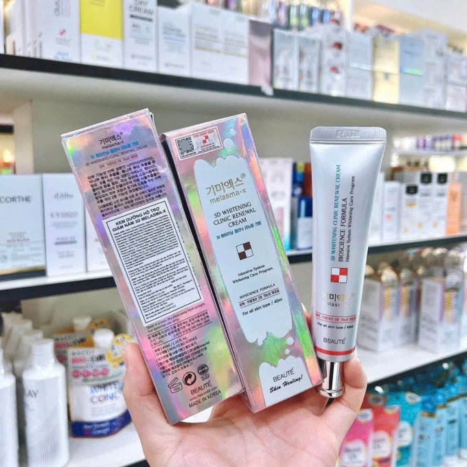 Kem nám Melasma-X 3D Whitening Clinic Renewal Cream – Hỗ Trợ Làm Mờ Nám, Dưỡng Sáng Da Hiệu Quả