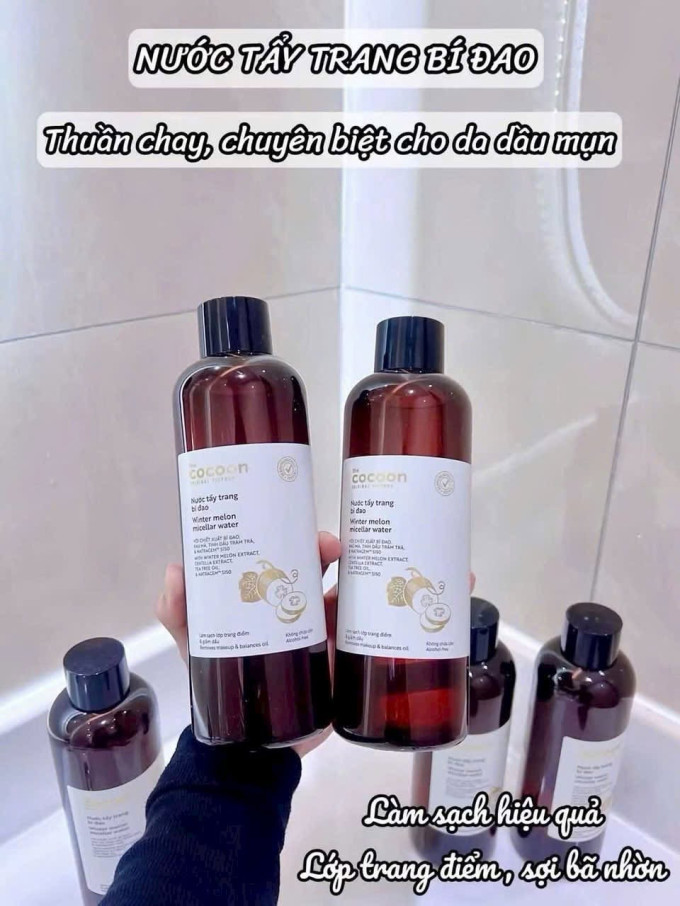 Nước Tẩy Trang Bí Đao Cocoon Làm Sạch & Giảm Dầu 500ml chính hãng