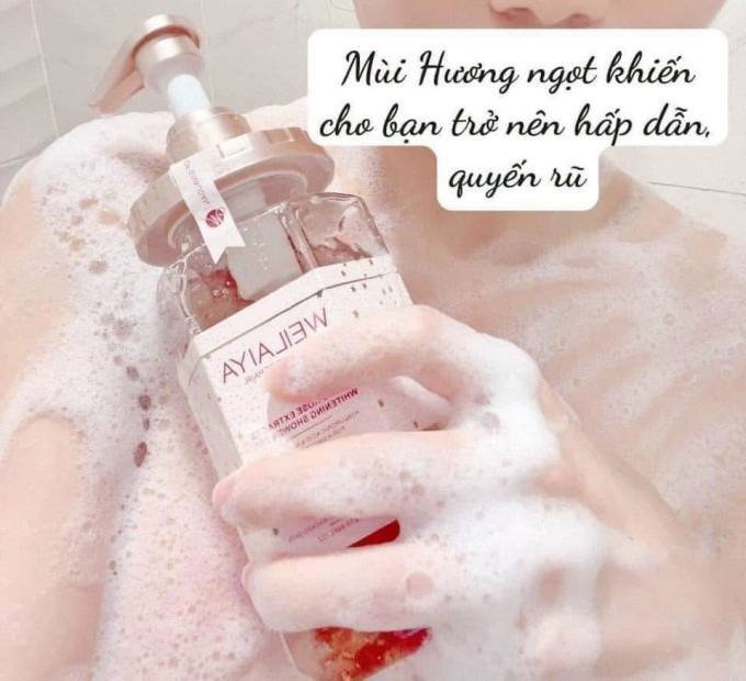 Hỗ trợ dưỡng ẩm, giúp da mềm mại và căng mịn sau khi tắm.