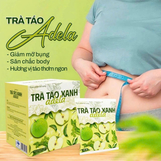 Trà Táo Xanh Adela mẫu mới– Hỗ Trợ Kiểm Soát Cân Nặng Từ Thảo Mộc Thiên Nhiên