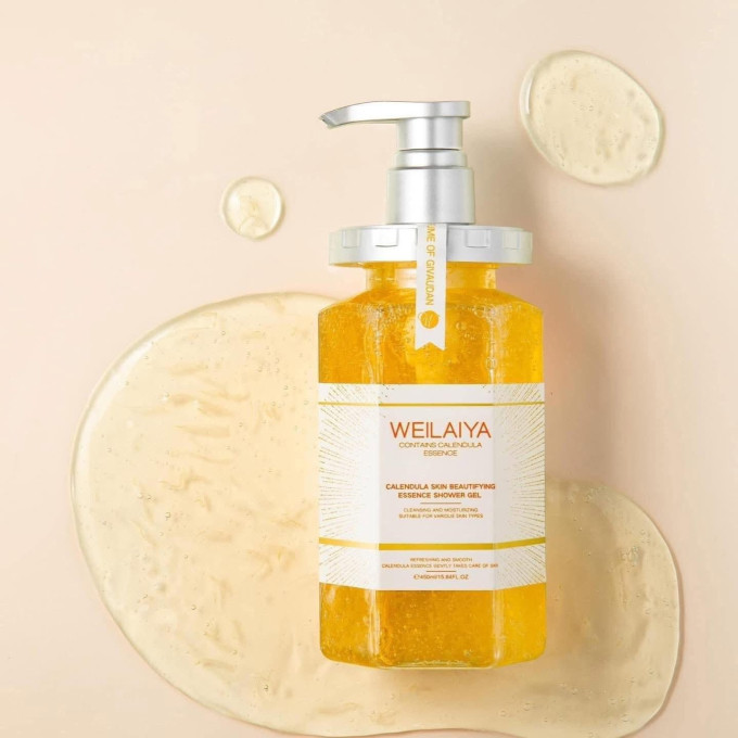 Weilaiya Sữa Tắm Hoa Cúc Calendula 450ml – Làm Sạch Dịu Nhẹ, Dưỡng Da Mềm Mịn, Lưu Hương Sang Trọng