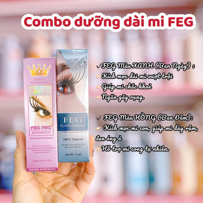 Dưỡng mi FEG – Bộ đôi chăm sóc mi dài, dày và chắc khỏe