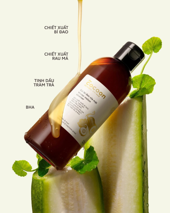 Sữa rửa mặt Cocoon bí đao là sản phẩm làm sạch da dạng gel 310ml, chính hãng