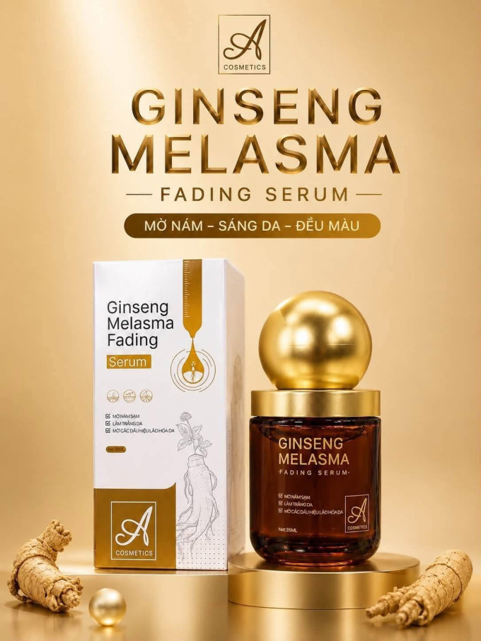 Serum Nám Nhân Sâm A Cosmetics – Ginseng Melasma Serum|Hỗ Trợ Dưỡng Sáng, Cải Thiện Nám