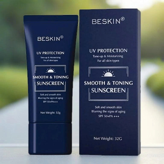 Kem Chống Nắng Beskin Smooth & Toning Sunscreen SPF 50+ PA+++ 32g