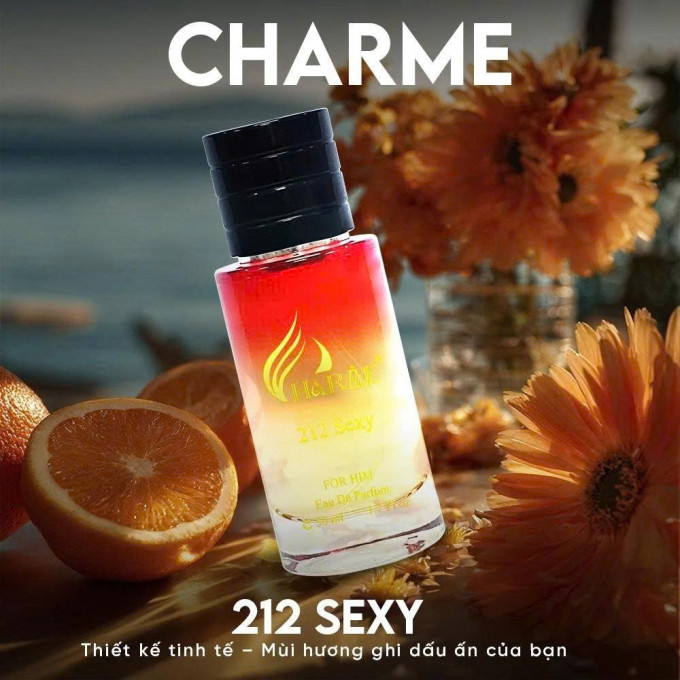 Nước Hoa Charme 212 Sexy 50ml – Hương Thơm Nam Tính, Gợi Cảm