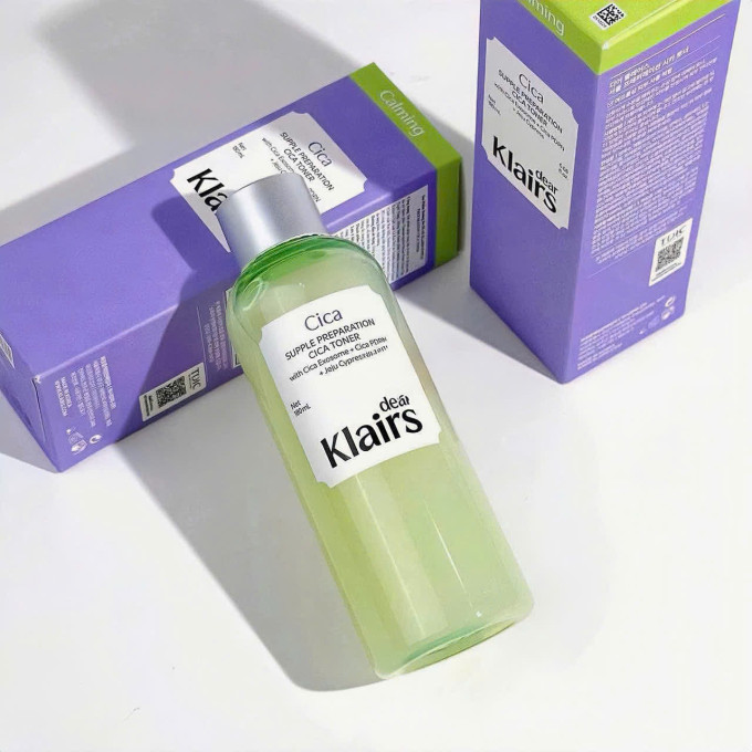 Nước hoa hồng Dear Klairs Supple Preparation Cica Toner 180ml