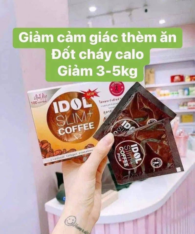 Cafe Idol Slim hỗ trợ giảm cân| Hàng chính hãng Thái Lan hộp 10 gói