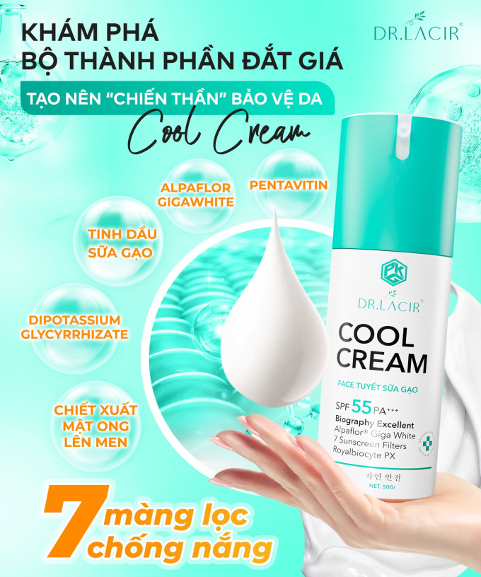 Dr.Lacir Cool Cream hay còn được gọi là kem face lạnh Dr.Lacir,