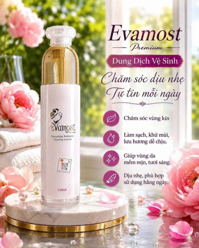 Dung Dịch Vệ Sinh Evamost Premium 120ml – Chăm Sóc Dịu Nhẹ Vùng Da Nhạy Cảm