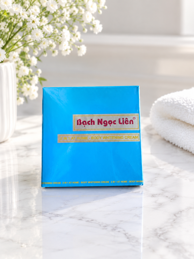 Kem Body Bạch Ngọc Liên Xanh 2 In 1 90g Chính Hãng| Dưỡng trắng da body hiệu quả