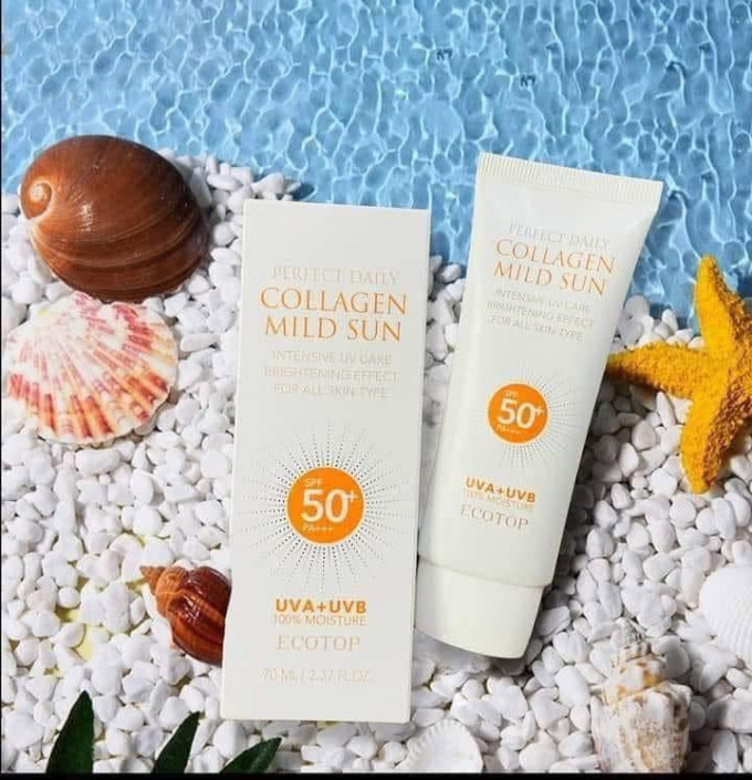 Kem Chống Nắng EcoTop Perfect Daily Collagen Mild Sun SPF50+ PA++
