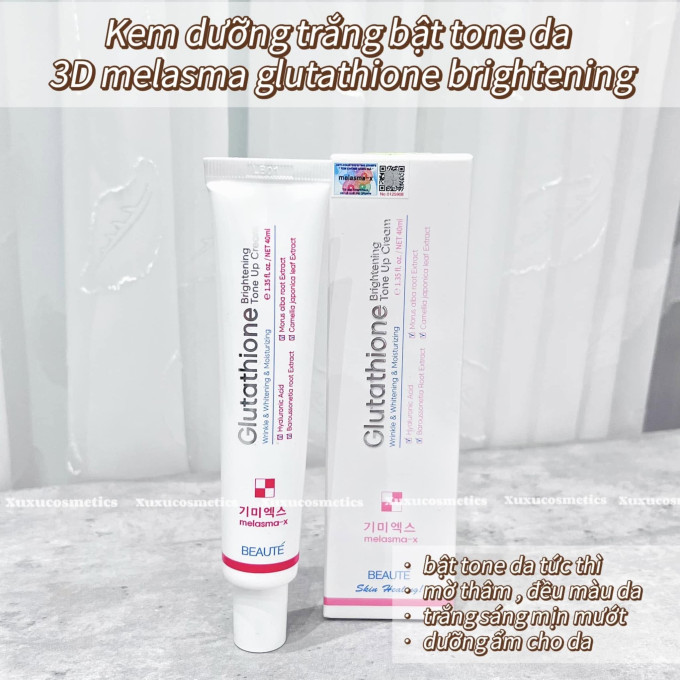 Vì sao nên chọn Melasma X Glutathione Brightening Tone Up Cream