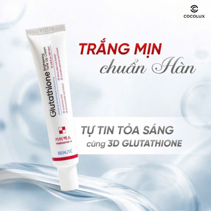 Kem Dưỡng Trắng Melasma X Glutathione Brightening Tone Up Cream 40ml Chính Hãng