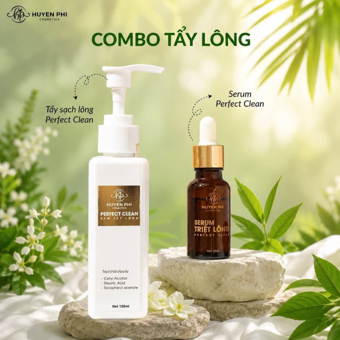 Tẩy Lông Huyền Phi Chính Hãng – Kem Tẩy Lông & Serum