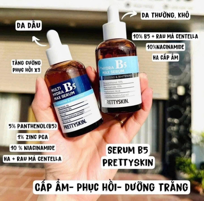 Serum B5 Pretty Skin 50ml Phục Hồi Dưỡng Trắng Da Hàn Quốc