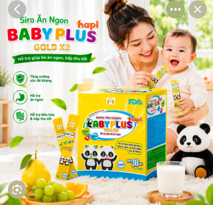 Siro Ăn Ngon Baby Plus Hỗ Trợ Ăn Uống Tốt, Tiêu Hóa Khỏe