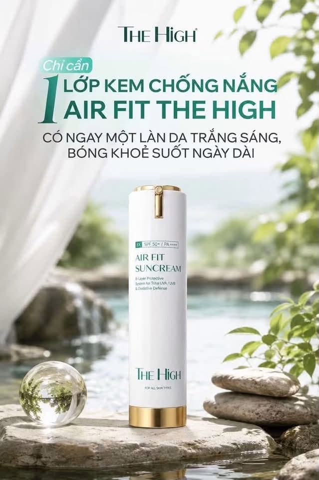 Kem Chống Nắng The High AirFit Sun Cream SPF50+ 40ml Chính Hãng - Mẫu mới